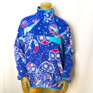 Patagonia Owl Snap T Fleece RARE Sz S